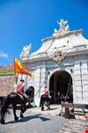 Ceremonial of changing the guard at Alba Carolina Fortress