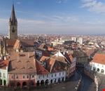 Aerial view of cityscape Sibiu Aerial view of cityscape Sibiu