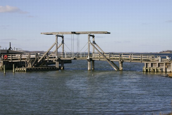 Traditional Wooden lifting bridge