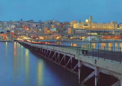 Panorama notturno dal pontile