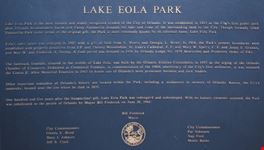 orlando lake eola park orlando