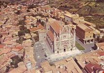 orvieto panorama aereo del duomo