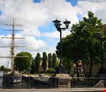 Sailboat moored at Klaipeda city Sailboat moored at Klaipeda city
