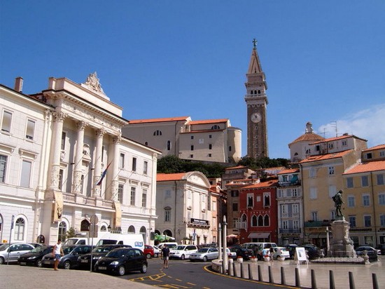 Piazza Tartini a Pirano