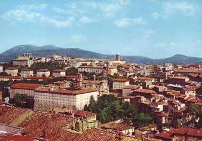Veduta d'insieme dalla terrazza del Palazzo della Sapienza