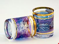 bicchieri di cristallo di boemia