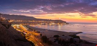 cityscape and beach lima