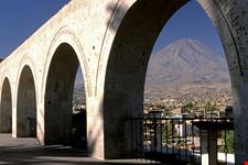 city through archway arequipa