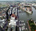 dusseldorf veduta aerea del mediahafen di dusseldorf dusseldorf veduta aerea del mediahafen di dusseldorf