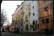 scorcio artistico nel quartiere skadarlija di belgrado