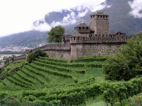 Bellinzona Il castello di Casalgrande,quello che svetta sulla citta'  