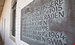 windhoek alte feste inside courtyard wall inscription