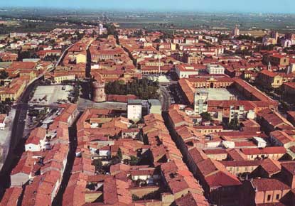 Veduta aerea del centro storico