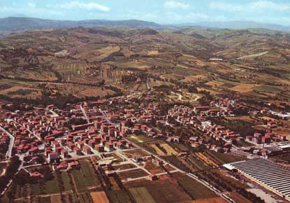 Visione aerea del panorama