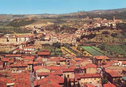 Veduta di Montelupo e di Capraia