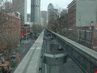 seattle blick von der einschienenbahn