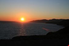 nerja sonnenuntergang an der kueste nerjas