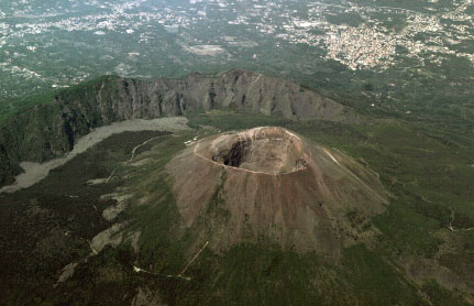 Veduta del Vesuvio