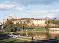Vista sul castello di Wawel
