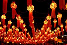 chiang mai lanternenfest in thailand