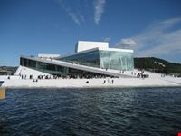 oslo the norwegian opera and ballet in bjrvika oslo on a sunny summer day
