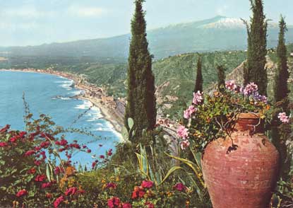 Panorama con l'Etna