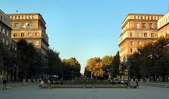 I dintorni della Piazza Centrale a Nowa Huta