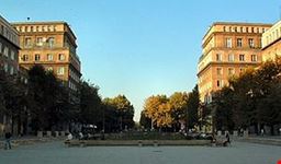 I dintorni della Piazza Centrale a Nowa Huta