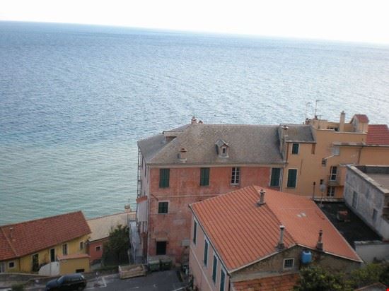 Cervo Panoramica dall'alto del borgo di Cervo verso il mare  