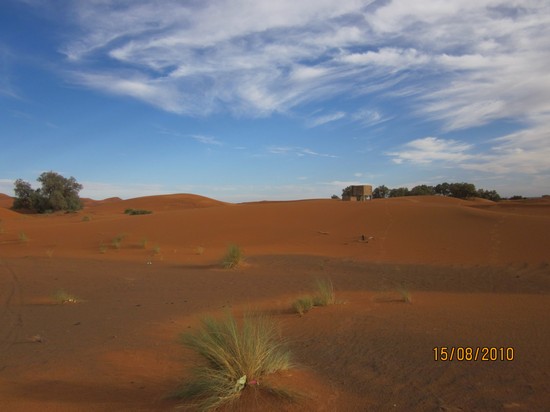 tramonto nel deserto