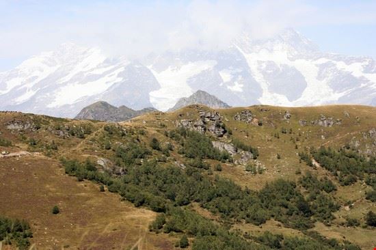  Visa del monte Rosa dagli alpeggi dell'Alpe Meggiana  