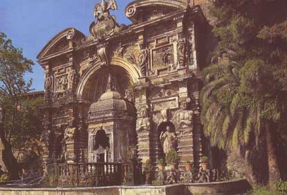 Vista della fontana