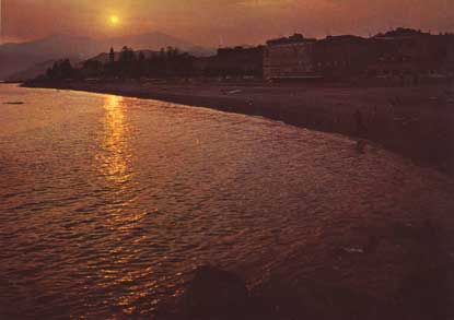 Tramonto sul mare