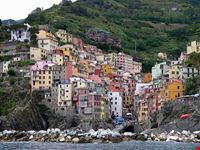 riomaggiore riomaggiore vom meer aus