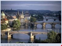 Panorama di Praga e della Moldava