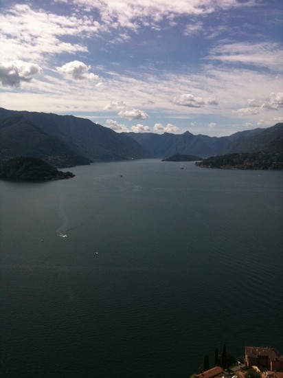 Vista del lago di Como