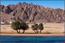 dahab blick von der see auf dahab
