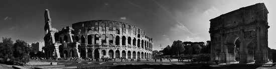 il colloseo in b/n