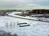 brussels winter in diegem suburbs of brussels