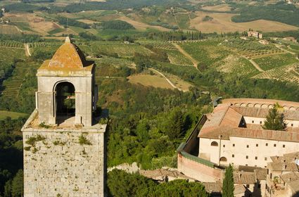 San Gimignano vista dall'alto
