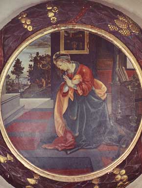 Vergine Annunziata (Filippino Lippi 1482)