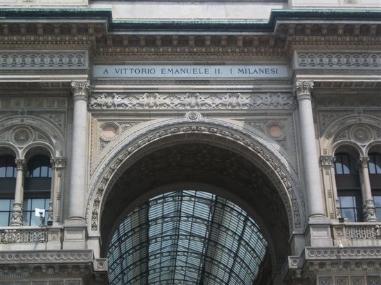 Galleria Vittorio Emanuele II - Arco D'ingresso