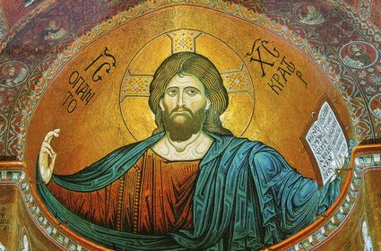 Affresco nella famosa Cattedrale di Monreale