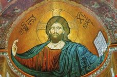 Affresco nella famosa Cattedrale di Monreale
