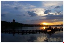 hangzhou westsee sonnenuntergang