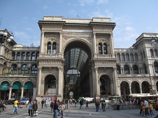 Ingresso della Galleria Vittorio Emanuele II