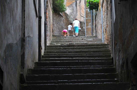 Una delle vie del centro