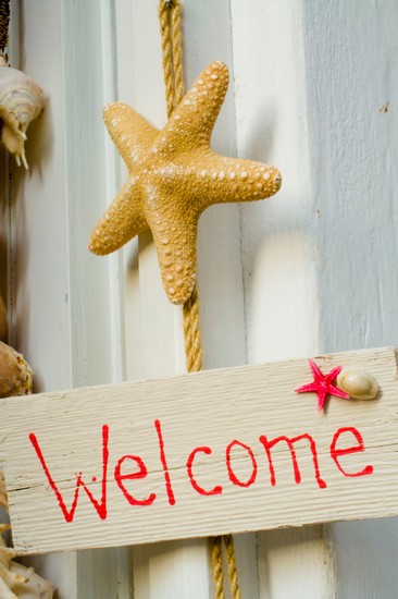 Particolare all'ingresso di un negozio