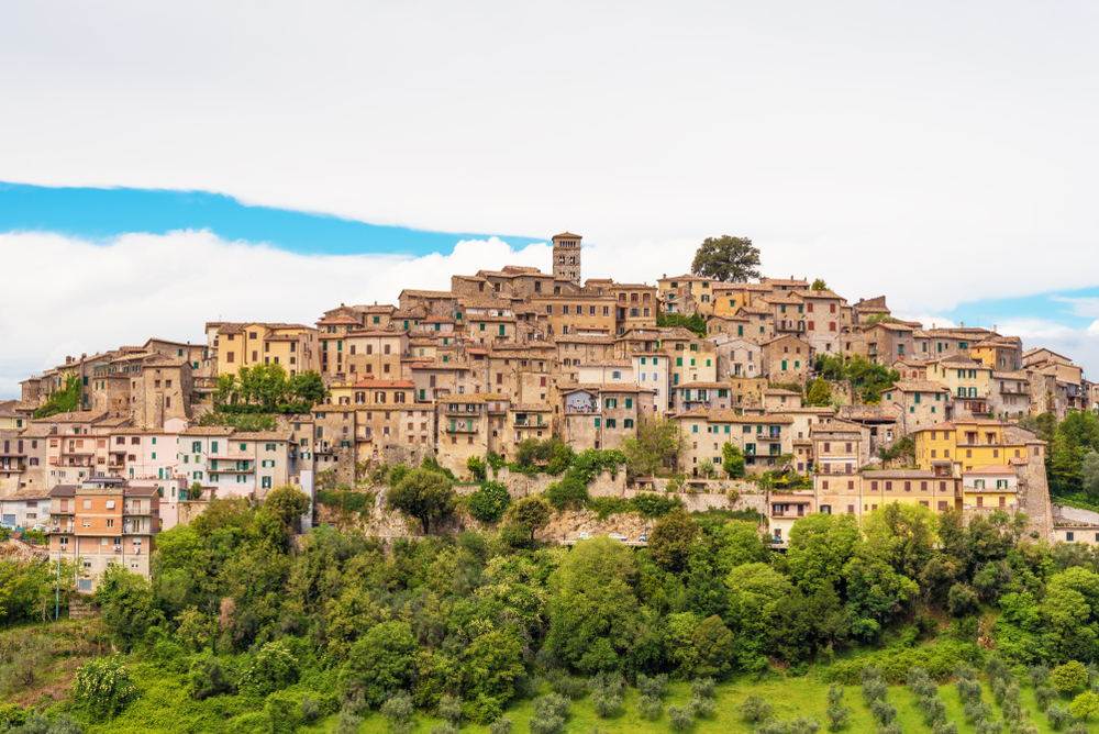 Casperia centro storico veduta