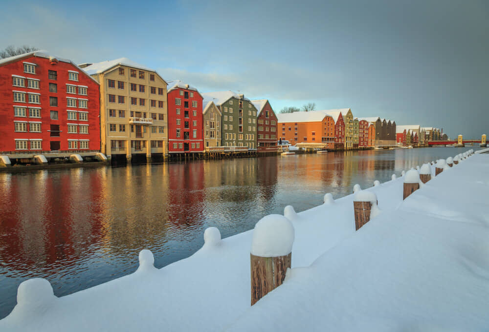 Trondheim in inverno